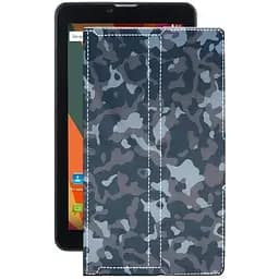 Чохол StatusCASE з екошкіри для планшету Bravis NB753 3G Хаки-синій