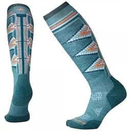 Носки Smart Wool Wm's PhD Ski Light Pattern SW01331 Mediterranean Green S (1033-SW 01331.A19-S)