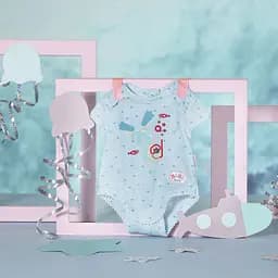 Одяг для ляльки Baby Born Боді S2 блакитний (830130-2) - мініатюра 6
