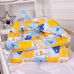 Набір дитячий MirSon зима Kids Time 20-0038 Cute animals 110x140 см EcoSilk: ковдра з подушкою (2200009665615) - мініатюра 3