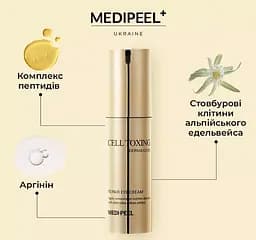 Крем для повік Medi-Peel Cell Toxing Dermajours Repair Eye Cream зміцнювальний зі стовбуровими клітинами 30 мл - мініатюра 2