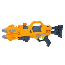 Водяний автомат із помпою 60 см – іграшка для активних водних ігор, помаранчевий