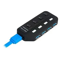 Хаб USB LA-USB305 Black USB 3.0 - 4xUSB 3.0 Lapara teh0019572 - мініатюра 2