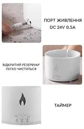 Зволожувач повітря портативний Volcano Jellyfish Aroma Diffuser V19 аромадифузор електричний 360 мл ПОДАРУНОК + 2 Арома олії Kinscoter hoz0012406 - мініатюра 9