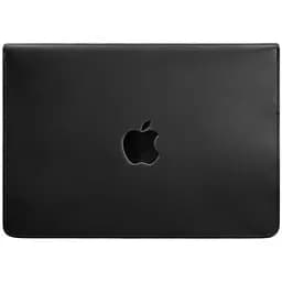 Шкіряний чохол-конверт BlankNote на магнітах для MacBook 15-16 дюйм Чорний Crazy Horse