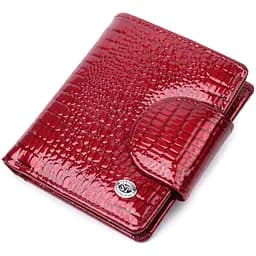 Лакований гаманець для жінок середнього розміру ST Leather 22685 червоний
