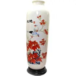 Фарфорова ваза на підставці Птахи 27.5х8х8 см