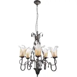 Люстра подвесная Brille кантри E27 60W BR (BKL-151S/5)