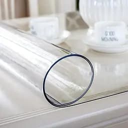 М'яке скло Прозора силіконова скатертина на стіл Soft Glass Захист для меблів 1.3х1.0 м (товщина 2мм) - мініатюра 9