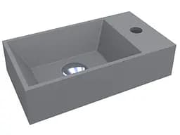 Умивальник Miraggio COPPER 400 GRAY (0000802) Mirasoft, Матовий, Накладний, Сірий