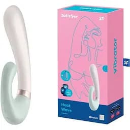 Вибратор-кролик Satisfyer Heat Wave 20 см мятный