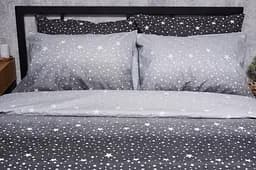 Комплект постільної білизни Moon&Star Микросатин Premium Starry Night сімейний 143х210х2 наволочки 2х40х60 - мініатюра 6
