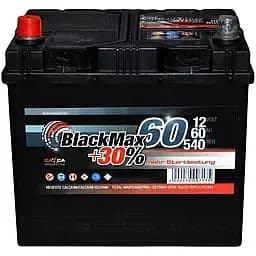 Автомобільний акумулятор BlackMax 6СТ-60Ah Asia (+/-) 540A (EN) B4025