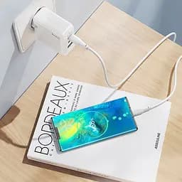 МЗП Hoco C115A Header PD65W+QC3.0 (1USB-A/2C) White - мініатюра 8