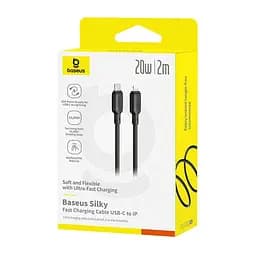 Кабель Baseus Type-C to lightning Silky Series Fast Charging Cable 20W 2 м - мініатюра 2