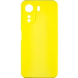 Чохол Silicone Cover Lakshmi Full Camera (AAA) для Xiaomi Redmi 13C / Poco C65 Жовтий / Yellow