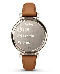 Смарт-годинник Garmin Lily 2 Classic Cream Gold with Tan Leather Band (010-02839-02) - мініатюра 6