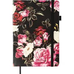 Блокнот діловий Buromax Cherie А5 96 арк. в клітинку обкладинка штучна шкіра чорний (BM.295105-01)