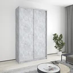 Шкаф-купе двухдверный MebelStar Стандарт AL 2ДСП 140x60x240 см Бетон (MBS-3640)