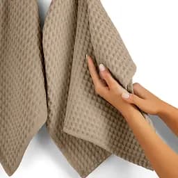 Рушник вафельний Cosas Beige Greek Waffle 65x120 см (Towel_34Beige_GreekWaffle_65x120) - мініатюра 4