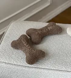 Іграшка м'яка для собак Кісточка "Teddy Collection" молочний - мініатюра 8