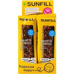 Батончик SunFill Манго-кокос 35 г (763542) - мініатюра 3