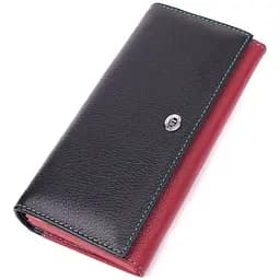 Місткий гаманець для прекрасних жінок із натуральної шкіри ST Leather 22517 різнокольоровий
