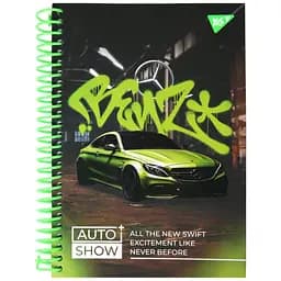 Блокнот Yes Auto show Mercedes А5, 96 аркушів, в клітинку (152019)