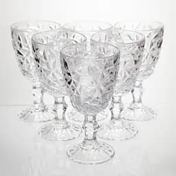 Набір келихів для вина 6 штук 340 мл винні келихи на ніжці скляні фужери для вина подарункові Yiwu HP-19-165