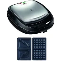 Мультимейкер Tefal Snack Time 3в1, 700 Вт чорно-сірий (SW341D12) - мініатюра 4
