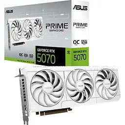 Видеокарта Asus Prime GeForce RTX 5070 12GB OC Edition White (PRIME-RTX5070-O12G-White) EU [145606]
