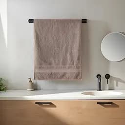 Рушник для обличчя 50x95 см котоновий коричневий Colorful Home - мініатюра 2