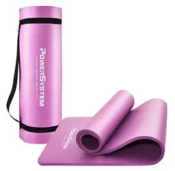 Коврик для йоги и фитнеса Power System PS-4017 NBR Fitness Yoga Mat Plus Pink (180х61х1) (PS-4017_Pink)