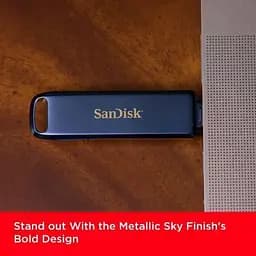 USB флеш накопичувач SanDisk 128GB Phone Drive for iPhone Metallic Sky Lightning/Type-C U (SDIXD0N-128G-GN6NE) - мініатюра 9