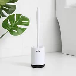Йоржик для унітазу МВМ My Home підлоговий BP-13, білий з чорним (BP-13 WHITE/BLACK) - мініатюра 8