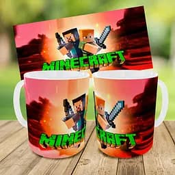 Набір: дитяча сумка-бананка+кружка Майнкрафт «Minecraft» 32х15см, бананка для хлопчика через плече на подарунок (00913) - мініатюра 3