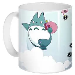 Кухоль GeekLand Мій сусід Тоторо My Neighbor Totoro на хмаринці NT.02.034 330 мл білий