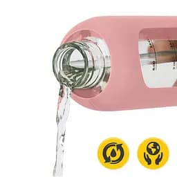 Пляшка для води 4FIZJO спортивна 1000 мл скляна Pink (P-5905973403887) - мініатюра 7