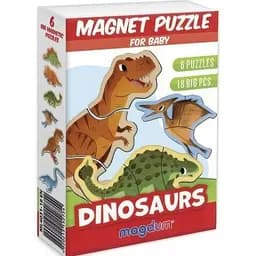 Набор магнитных пазлов Magdum Dino 6 шт. ML4031-33 EN 