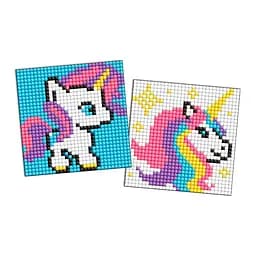 Алмазная мозаїка "Одноріжка" Ідейка AMS1056 на самоклеючій основі 9x9 см