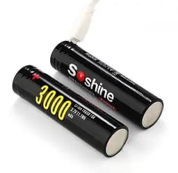 Акумулятор 18650 Li-Ion Soshine USB-3.7-3000 microUSB 5A 3000mAh - мініатюра 3