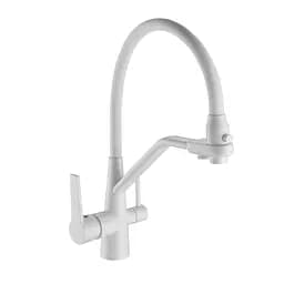 Змішувач для кухні на дві води Frap F4374-8 білий