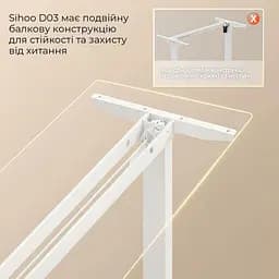 Геймерський стіл Sihoo D03 White (D03-106/D03-107) - мініатюра 11
