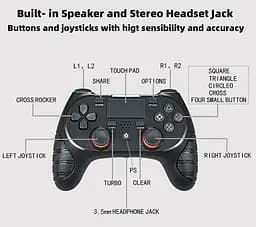 Геймпад джойстик DoubleShock S8P Wireless PS4 Double Motor Vibration DUALSHOCK 4 Black - мініатюра 6