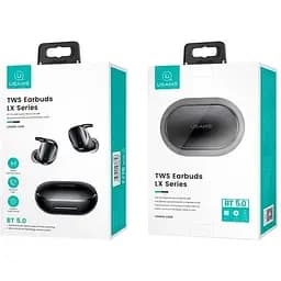 Навушники повністю бездротові Bluetooth Usams TWS Earbuds LX08 чорна - мініатюра 2