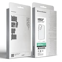 Чехол для Samsung Galaxy S25 Plus 5G, UNIT2, белый, ударопрочный, прозрачный противоударный чехол-накладка из TPU и поликарбоната (PC), с защитными бортиками, защита всего корпуса от ударов и царапин, ArmorStandart (ARM81842) - мініатюра 4