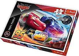 Набір Пазли - (24 елм. МАХІ) - "Нехай переможе найкращий" / Дісней "Тачки 3"