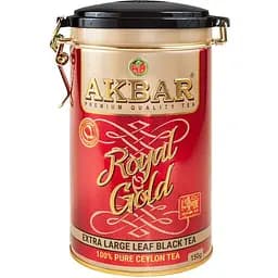Чай Akbar Royal Gold чорний в металевій банці 150 г