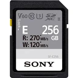 Карта памяти Sony 256GB SDXC C10 UHS-II U3 V60 R270/W120MB/s Entry (SFE256.ET4)