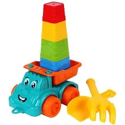 Машинка Набор для игры с песком ТехноК 7051TXK Бирюзовый